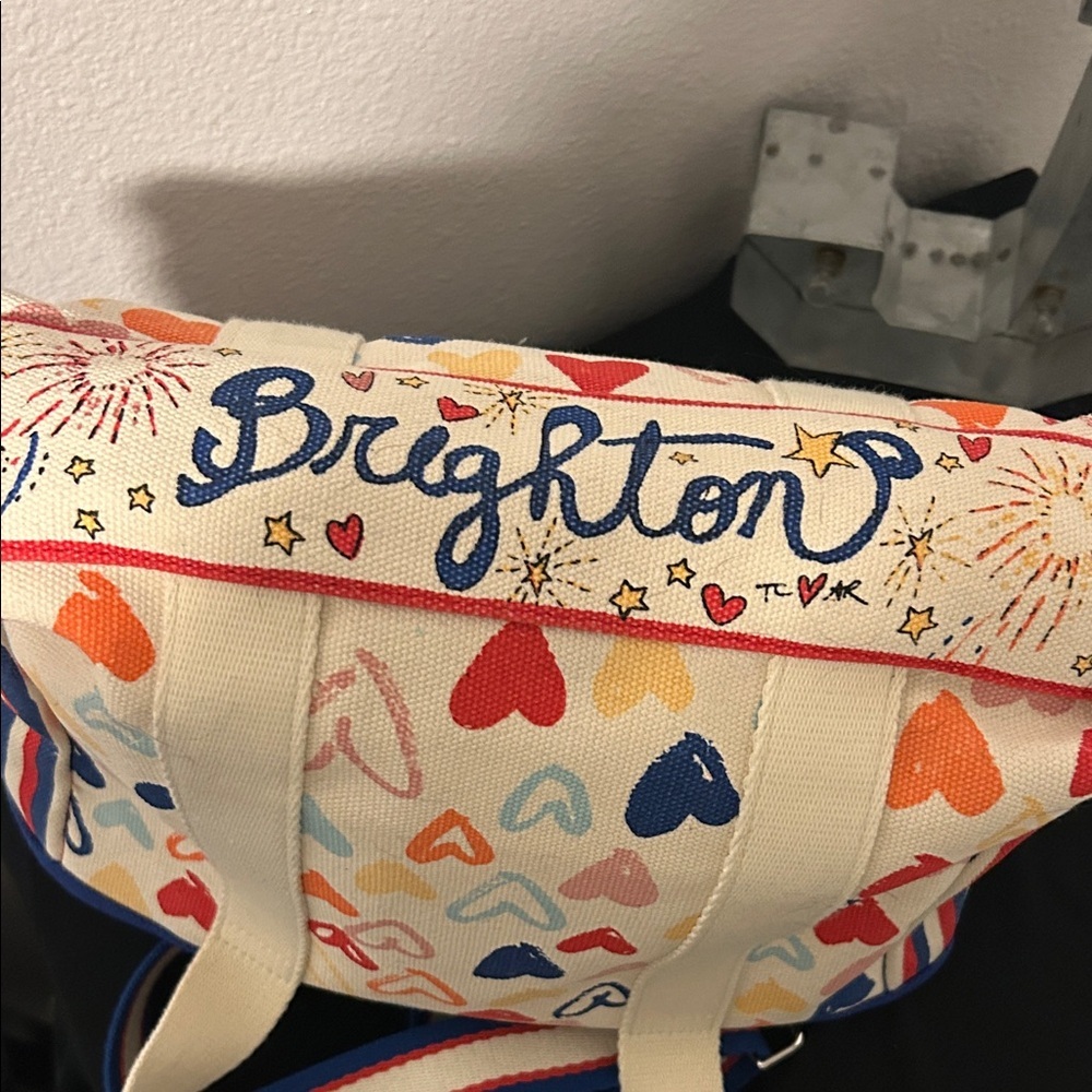 Brighton Multicolor Heart Canvas Tote - Picture 6 of 8